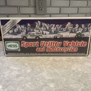 2004 Hess Sport Utility Vehicle and Motorcycles 40th Anniversary New In Box